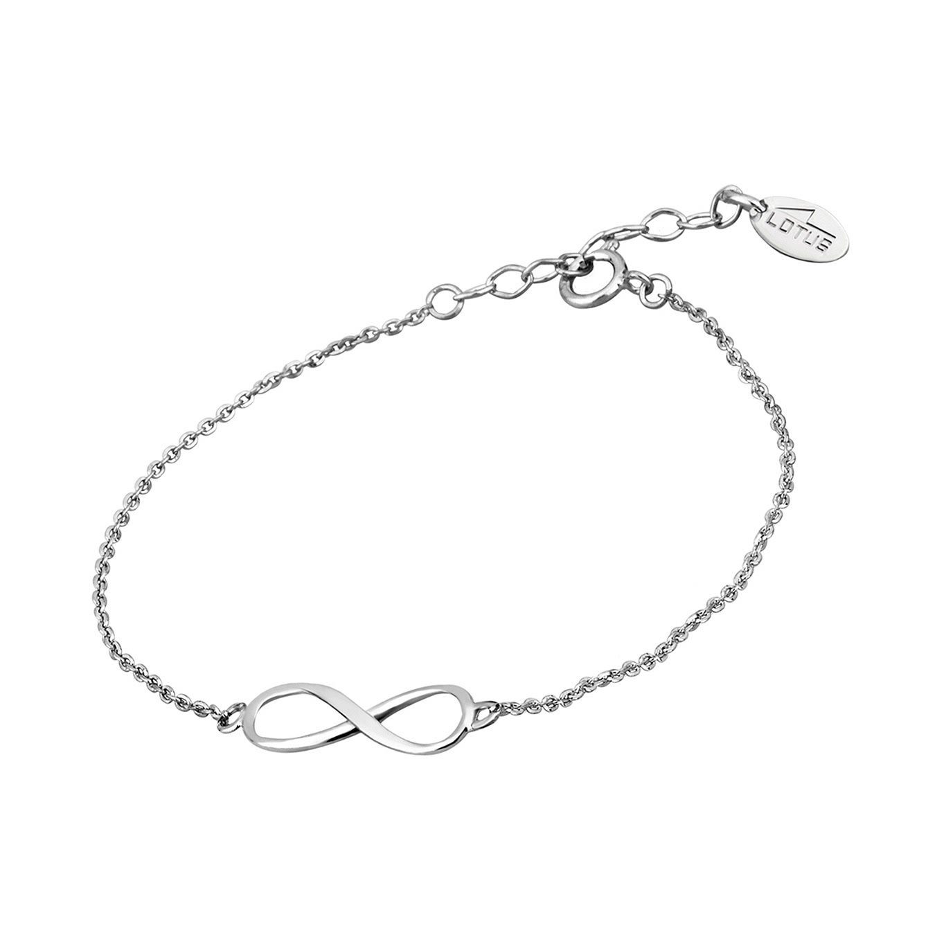 LOTUS SILVER Silberarmband LOTUS Silver Unendlich Armband (Armband), Armband Unendlich ca. 16cm, 925 Sterling Silber, Farbe: silber