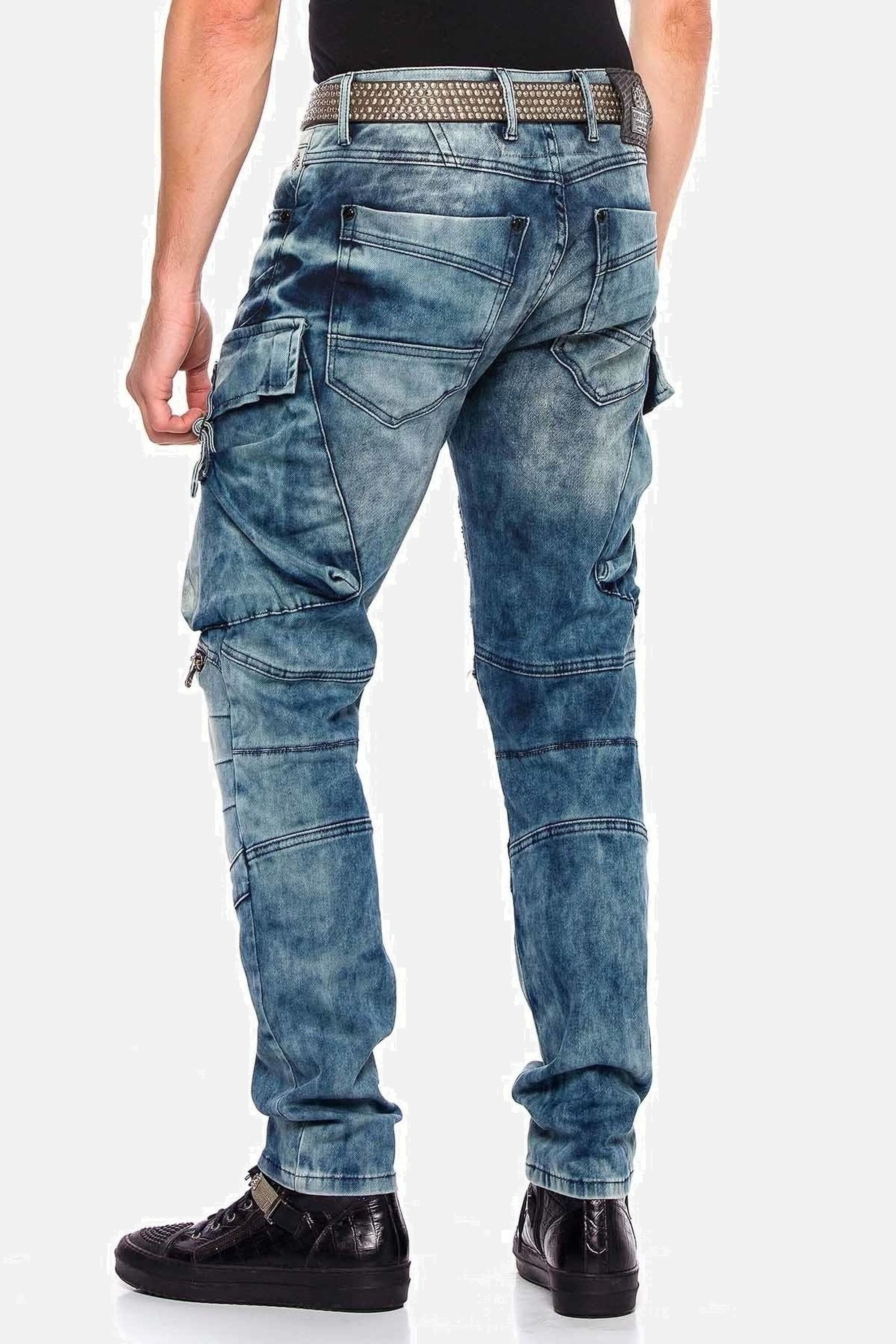 Cipo & Baxx Cargojeans Jeans im Used-Look, CD-523