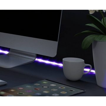 Sygonix LED Stripe LED-Streifen-Komplettset mit USB-Anschluss, kürzbar, selbstklebend, mit Fernbedienung