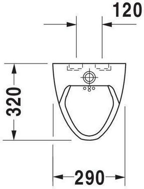Duravit WC-Komplettset Duravit Urinal NEIßE 290x320mm f Laschen