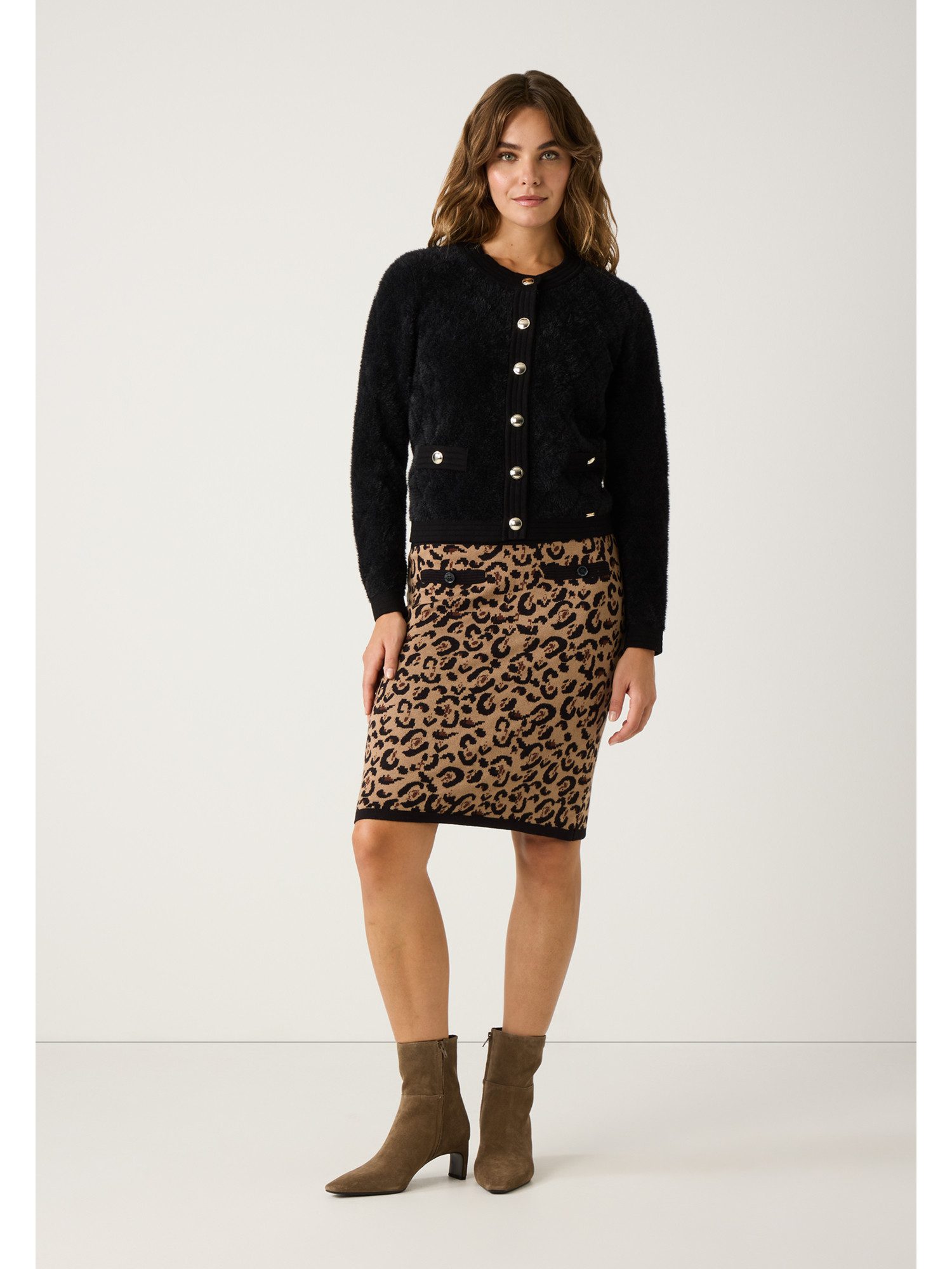 MORE&MORE Bleistiftrock figurbetonter, kurzer Schlupfrock günstig online kaufen