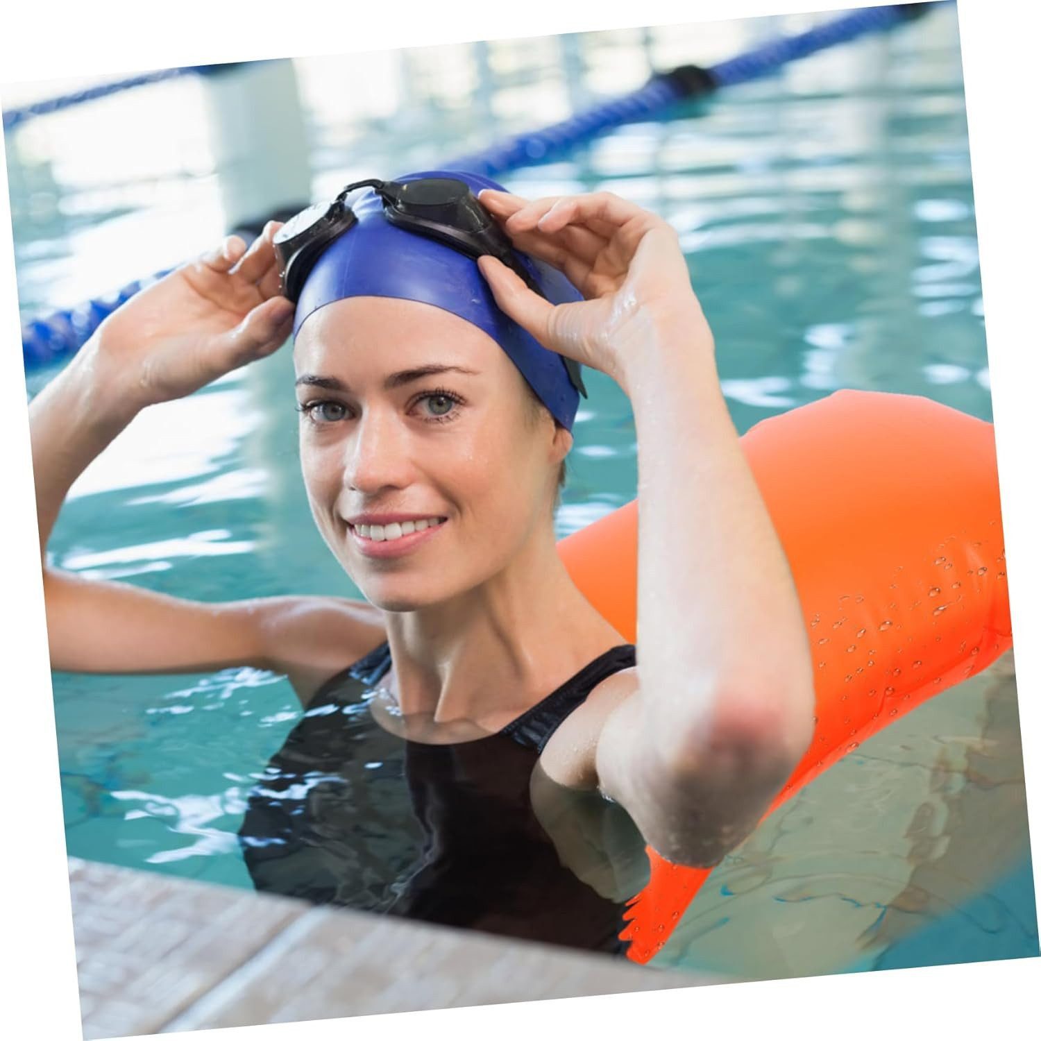FELIXLEO Inflatable SUP-Board Ultraleichte Schwimmboje Freiwasserschwimmen Aufblasbare Schwimmhilfe., (1 tlg) – Bild 5 von 5