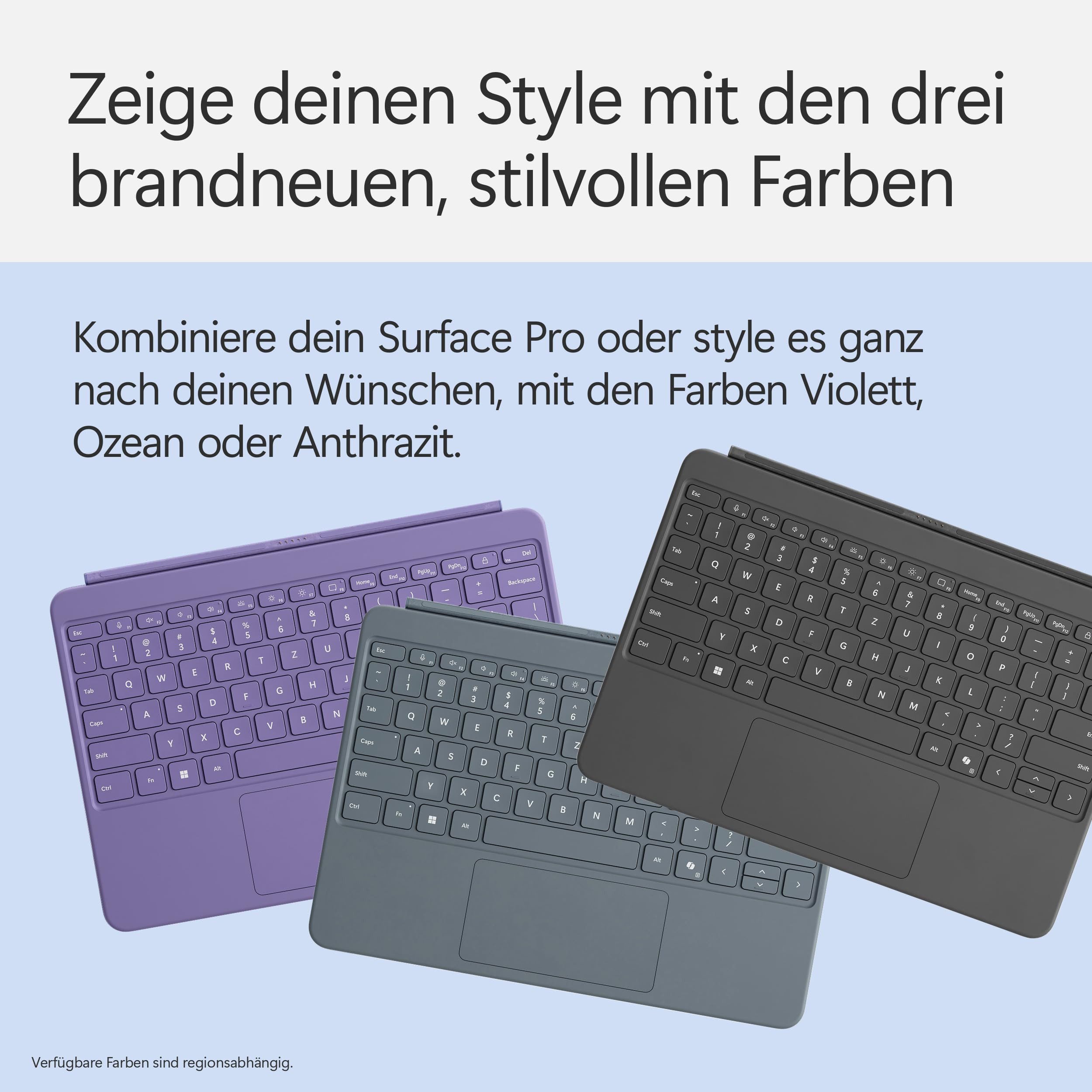 Microsoft EP2-32018 Tastatur (Kompatibel mit Surface Pro 12" in Anthrazit)