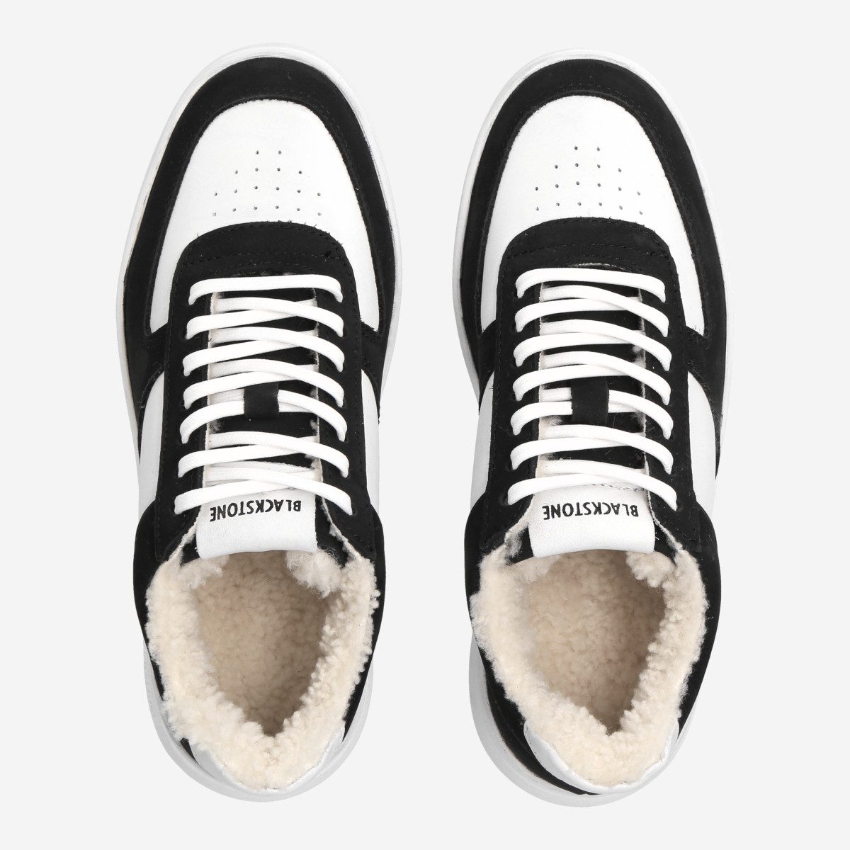 Blackstone Blackstone HITTY, Schnürschuhe, Warmfutter, Weiß,kombiniert, Damen Schnürschuh