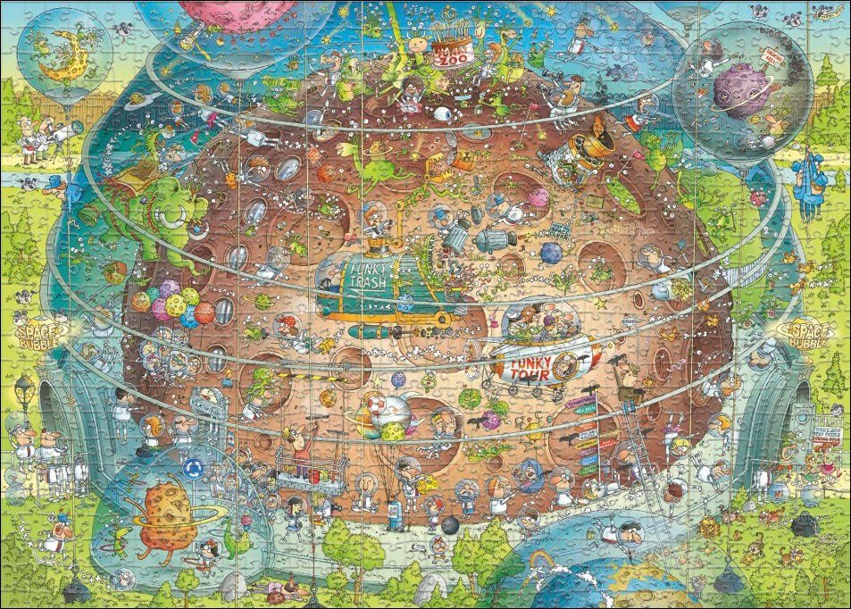HEYE Puzzle Cosmic Habitat, 1000 Puzzleteile, Made in Germany günstig online kaufen