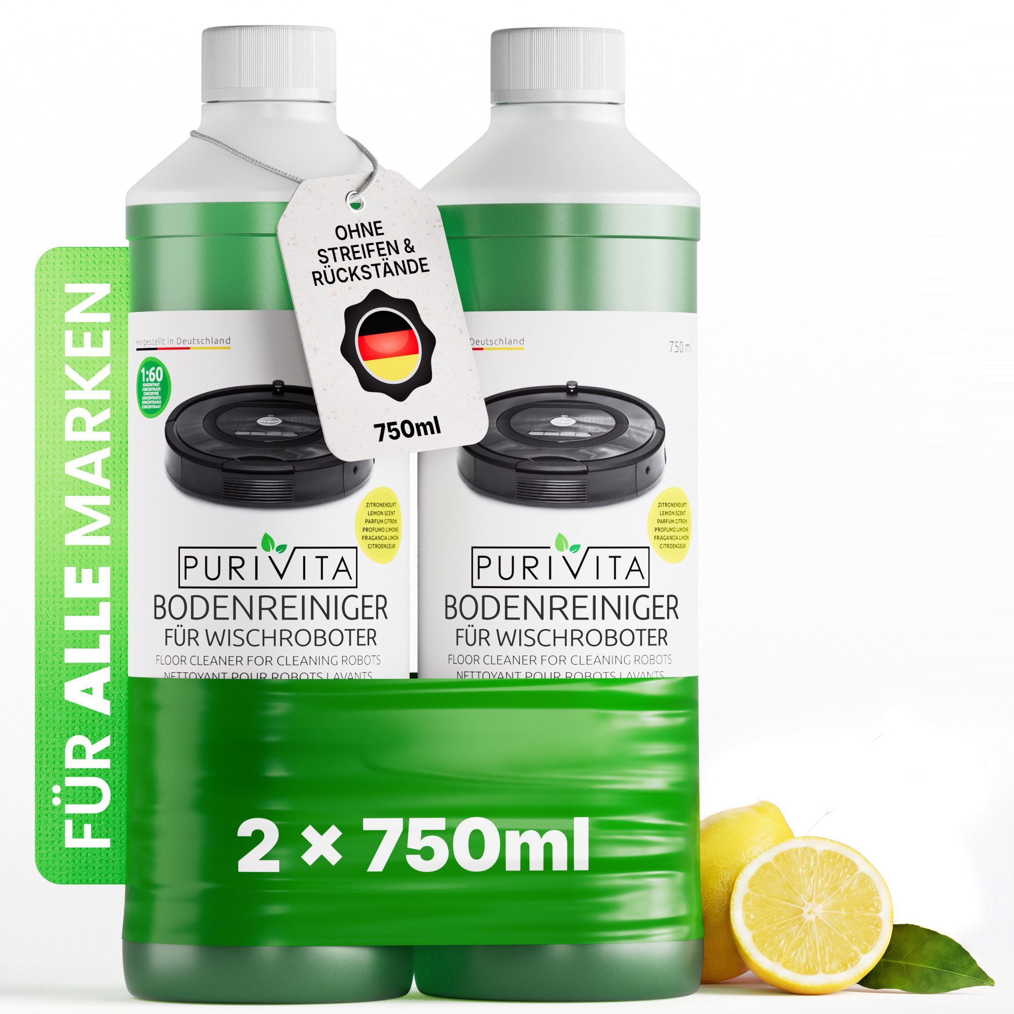 Purivita Wischroboter Fussbodenreiniger (Konzentrat)