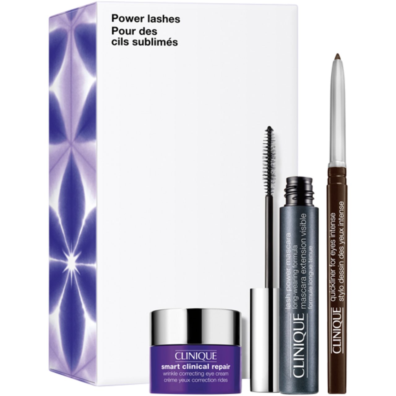 CLINIQUE Pflege-Set Power Lashes Set Lash Power Mascara Black 6 ml + Smart Cl.R.Wrinkle C