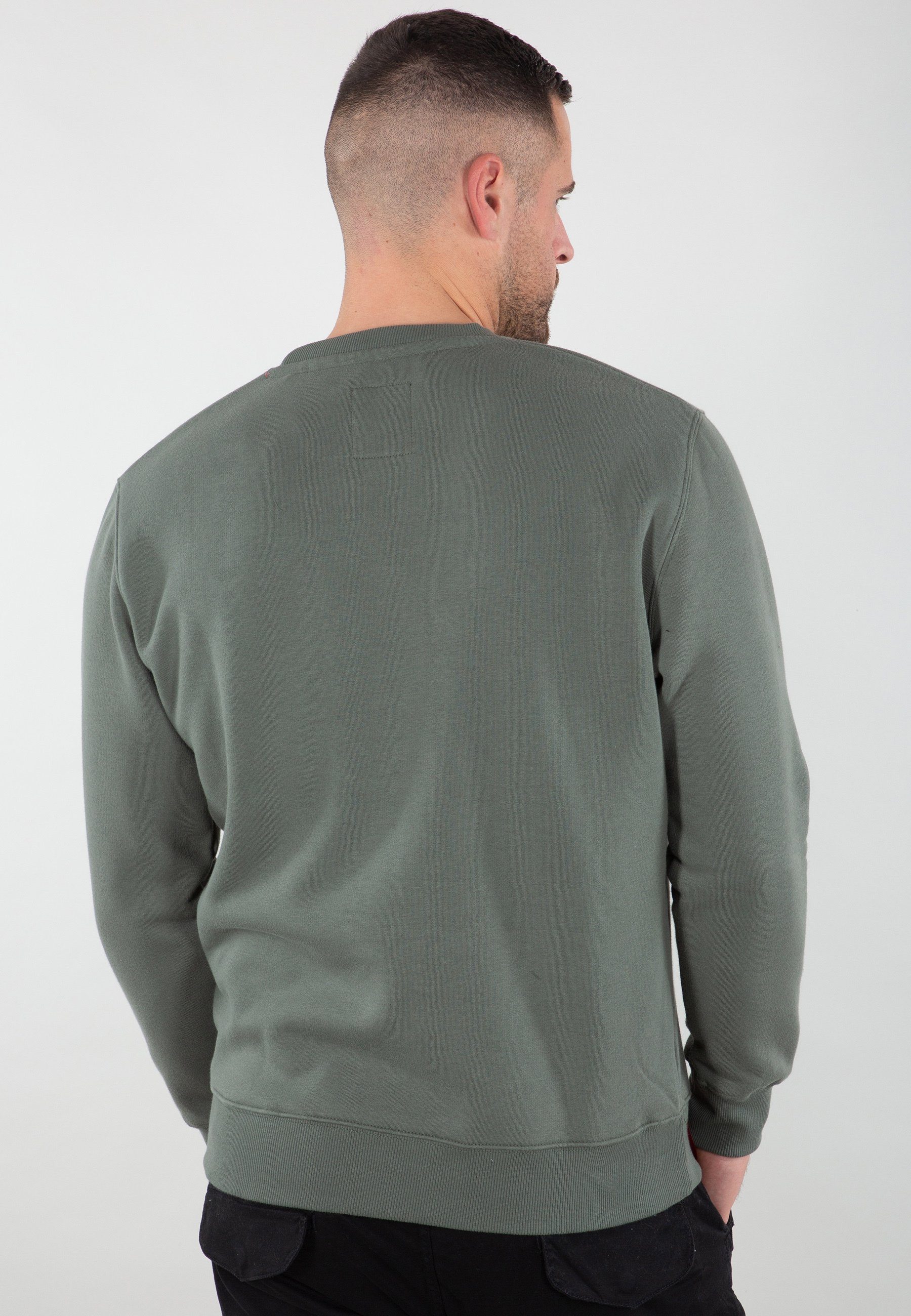 green Sweatshirts Sweater Men Industries - Sweater Basic Alpha vintage Alpha Industries