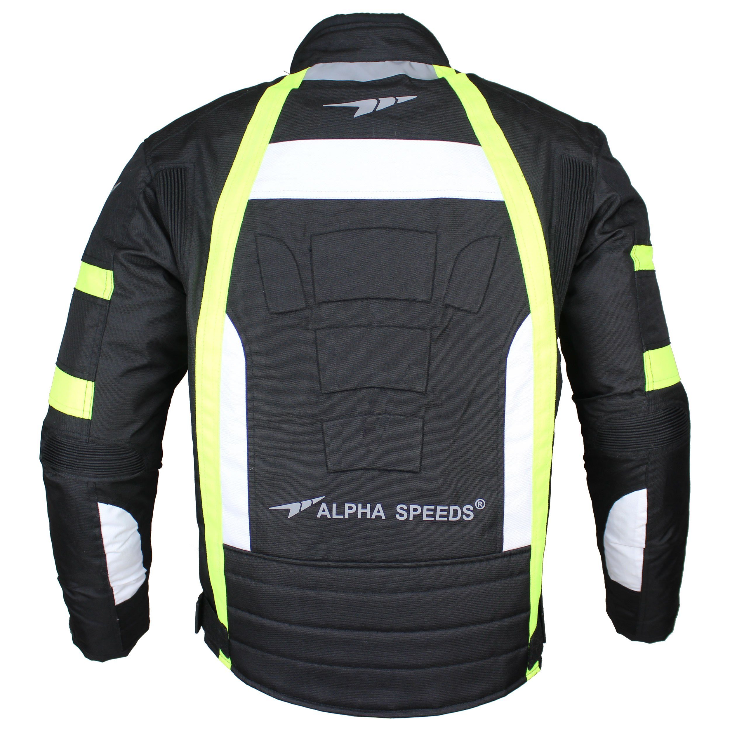 Alpha Speeds Motorradjacke Herren Motorrad Biker Textil Jacke Wasserdicht Jacke mit Protektoren (Belüftungssysteme) Innenjacke ist trennbar: All Season, SLIM Fl – Bild 5 von 5