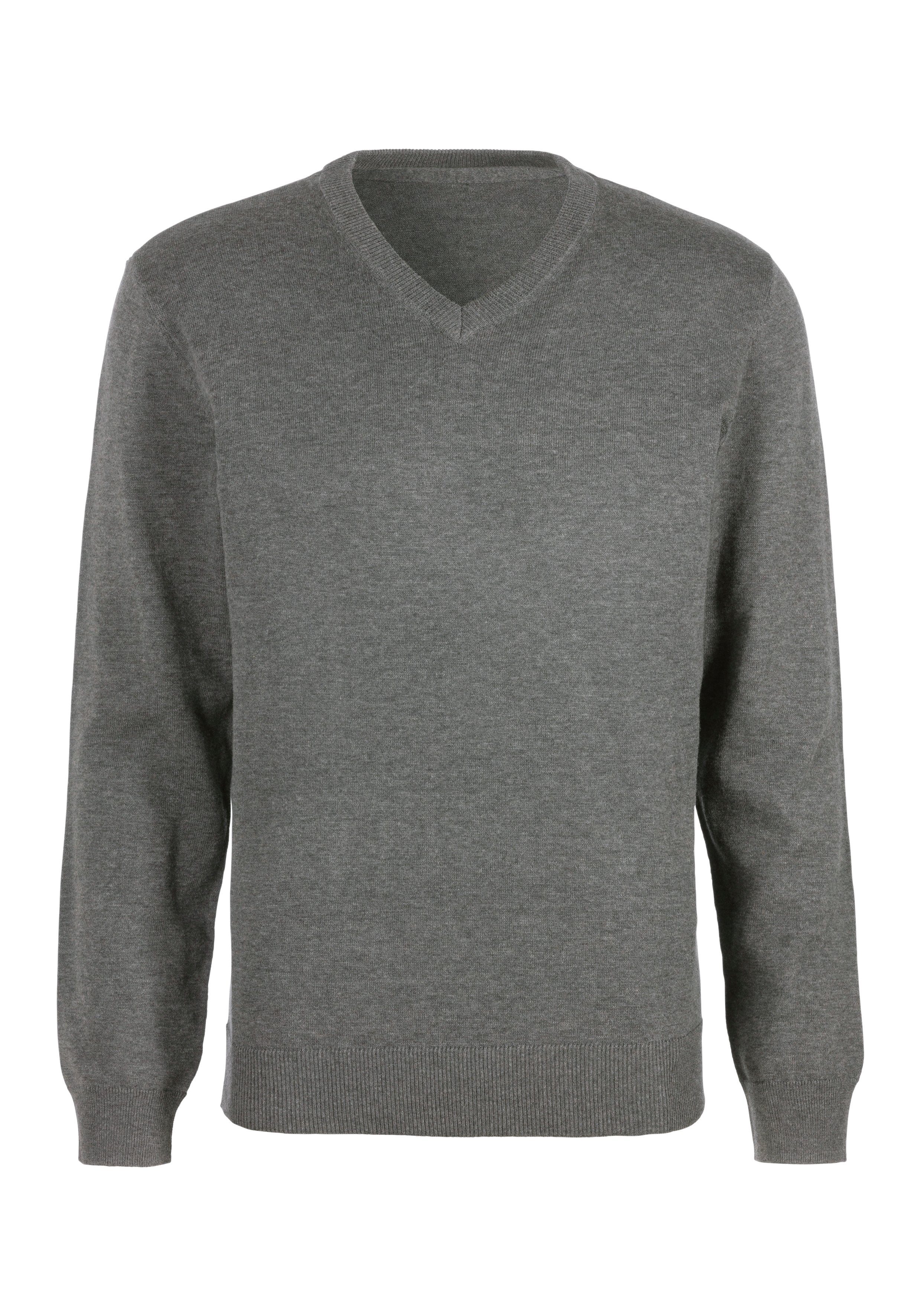H.I.S Strickpullover mit V-Ausschnitt, Pullover aus Feinstrick, Baumwollmischung. € 34,99