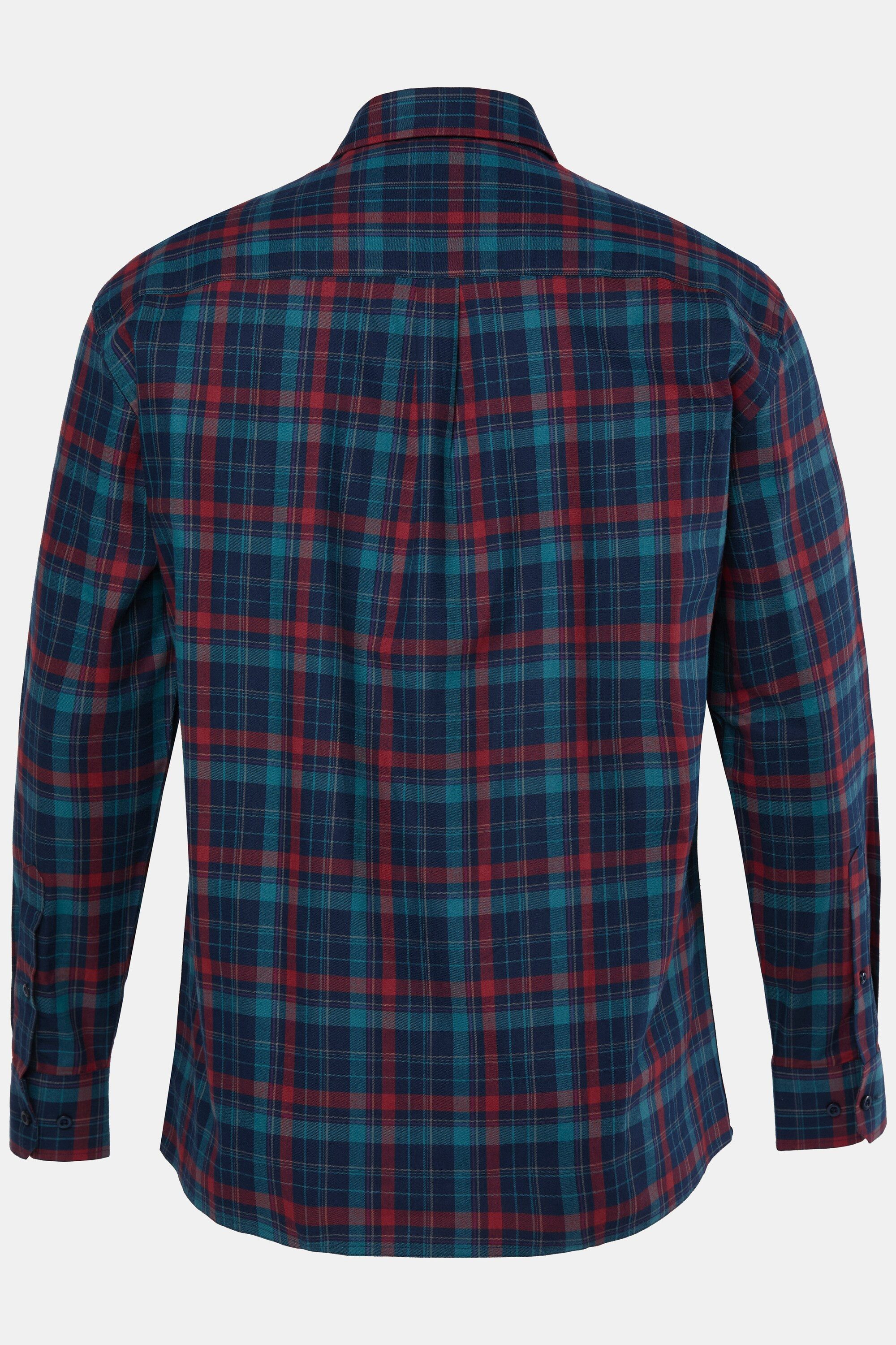 Men Plus Businesshemd Karohemd Langarm Kentkragen Comfort Fit bis 8 XL