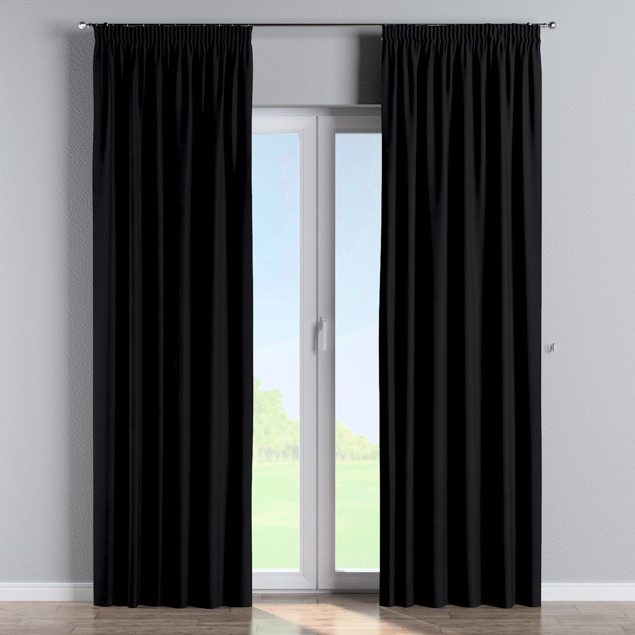 Vorhang Vorhang mit Crema, x schwarz Kräuselband Dekoria cm, 60 100
