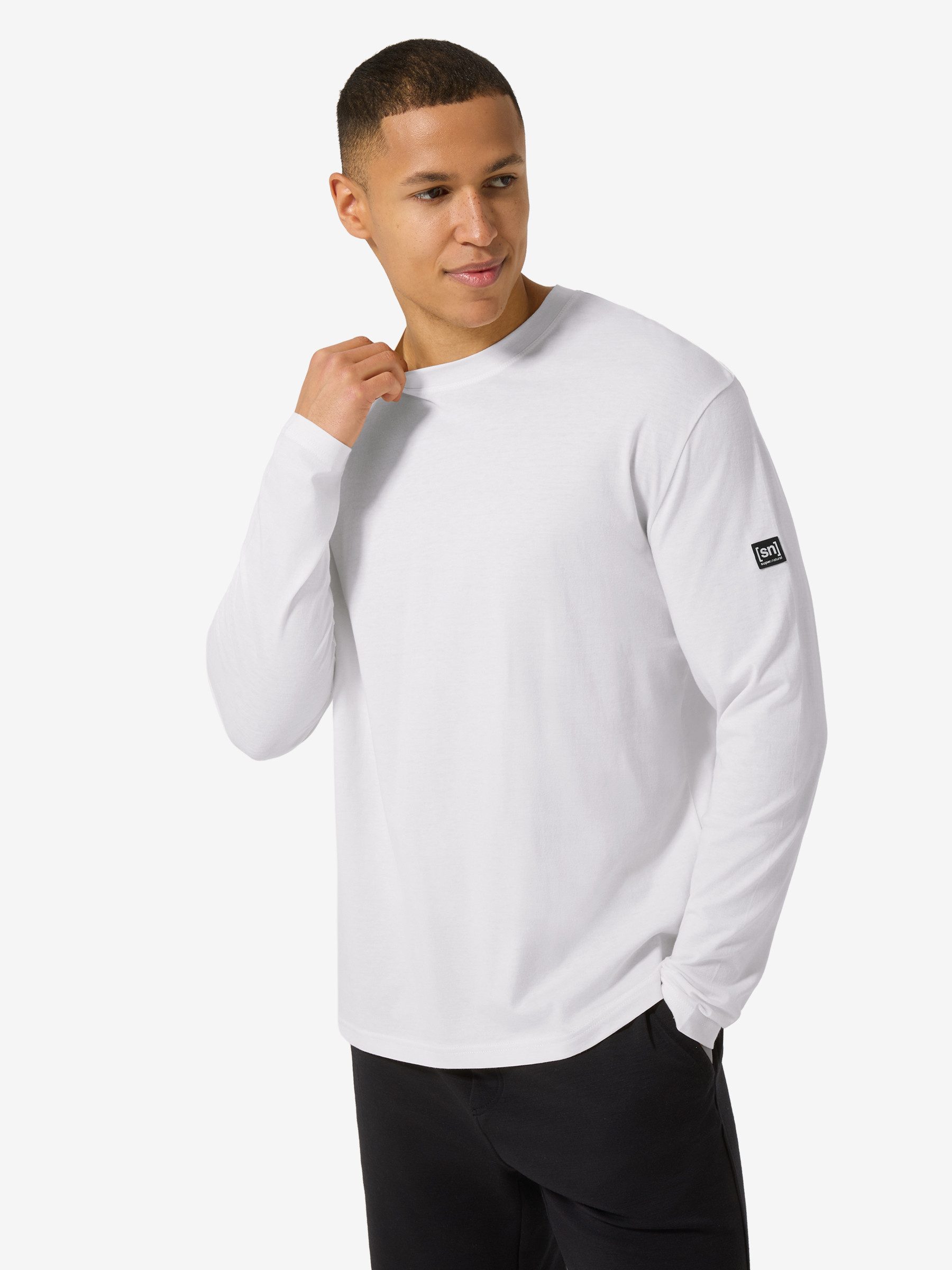 SUPER.NATURAL Langarmshirt für Herren, nachhaltig, Merino atmungsaktiv