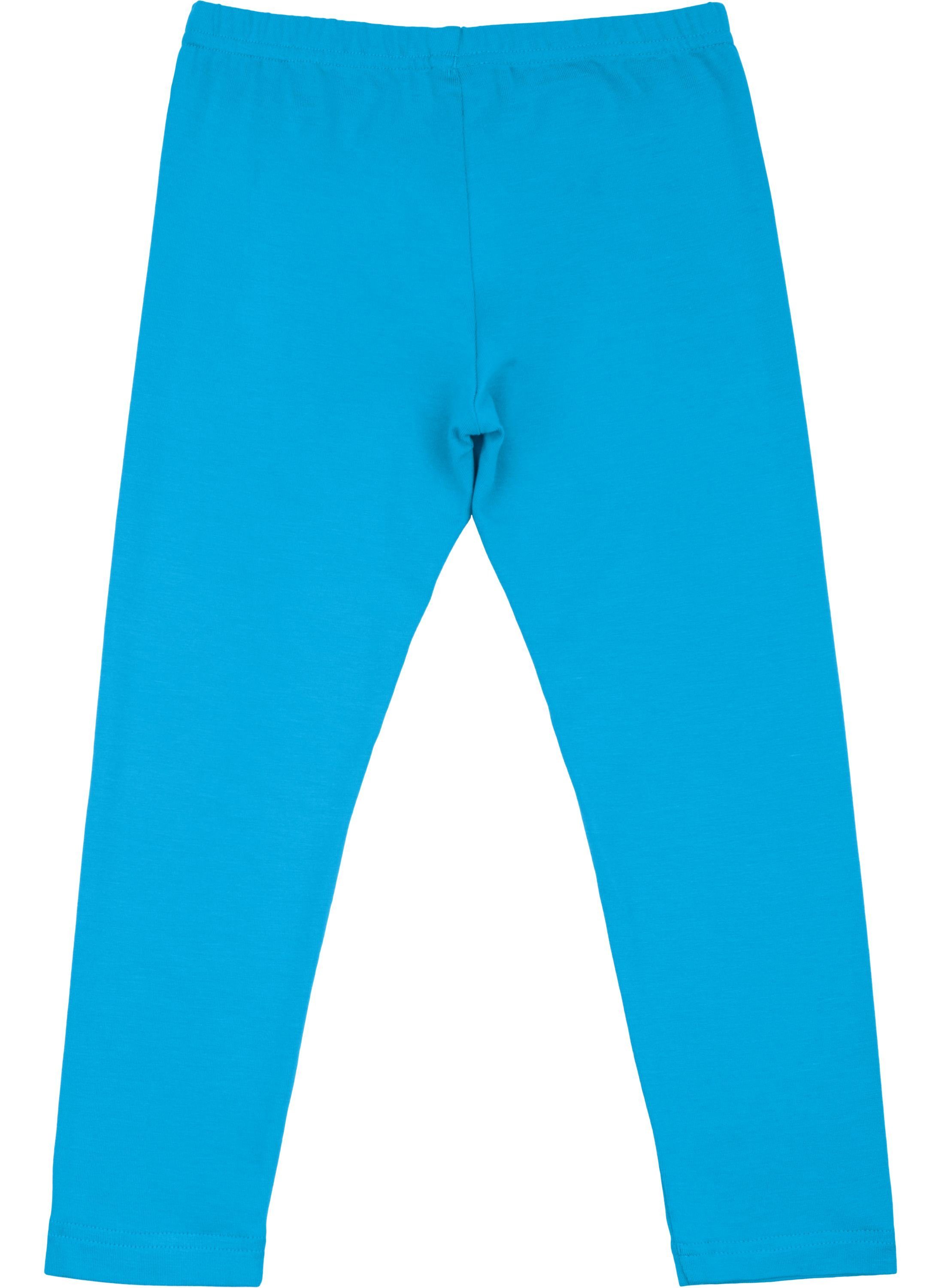 MS10-130 Blau Style aus Bund (1-tlg) Viskose elastischer Leggings Leggings Merry Mädchen Lange