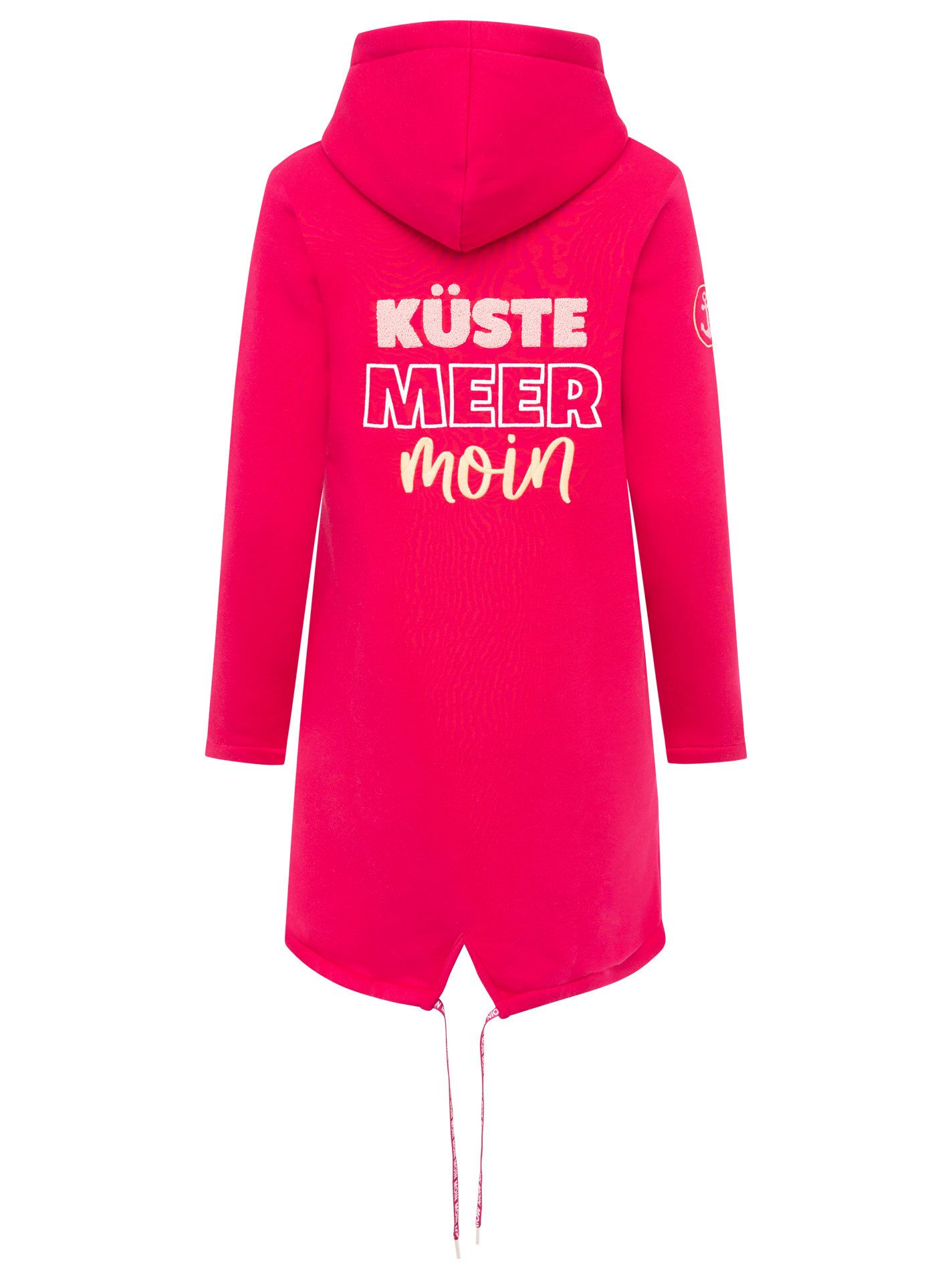 Zwillingsherz Jerseymantel "Küste Meer Moin" mit großem Motiv am Rücken günstig online kaufen