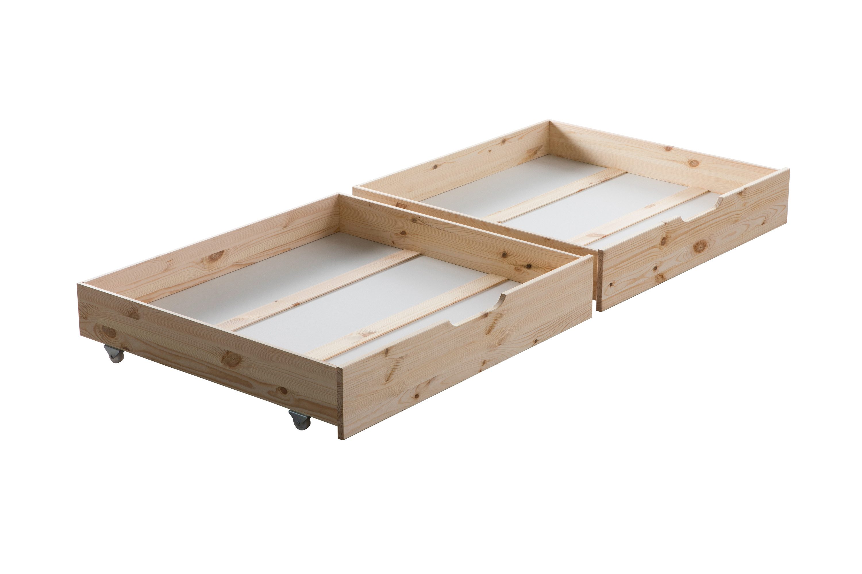 Ticaa Bettschubkasten Schubkasten Set / Zusatzbett, Zusatzbett inkl. Rollro günstig online kaufen