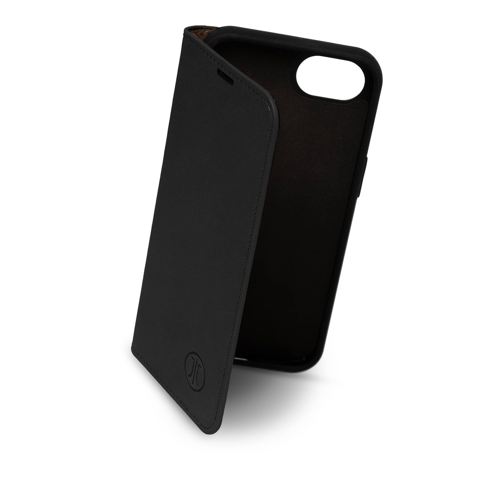 JT Berlin Handyhülle Echtleder BookCase Tegel 360 für das Apple iPhone 17e/16e, Premium Echtleder, 360° Schutz, Standfunktion & Kartenfächern