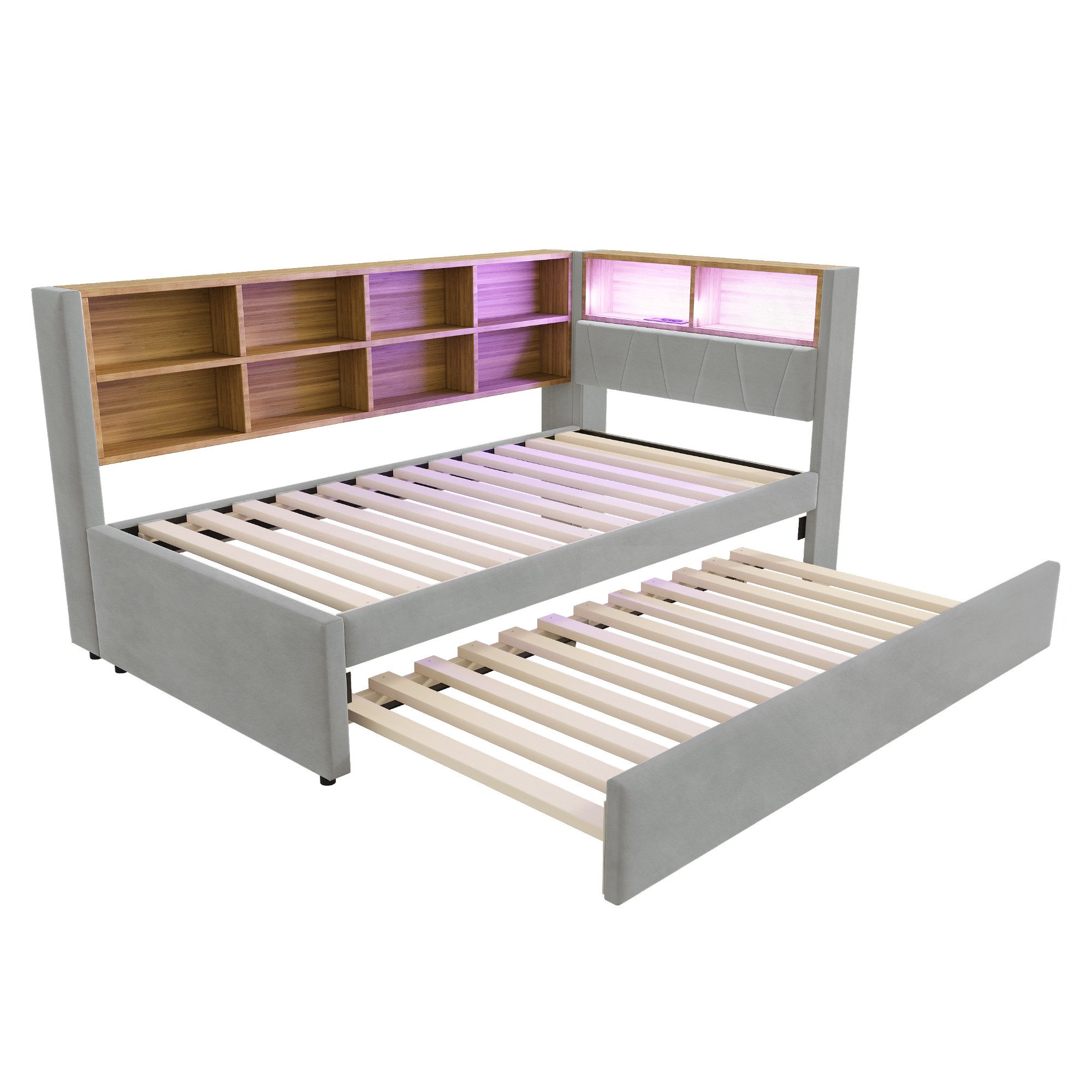 REDOM Kinderbett Doppelbett Stauraumbett Gästebett Kinderbett günstig online kaufen