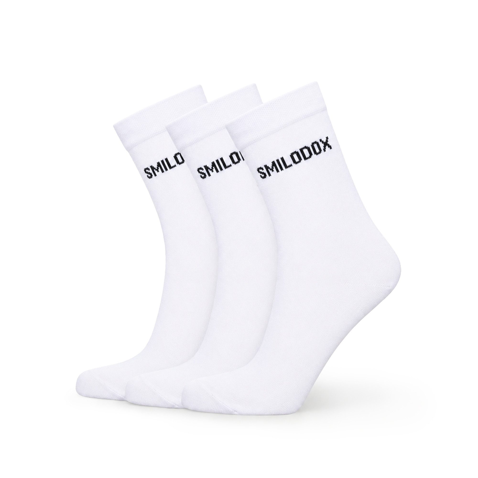 Smilodox Tennissocken 3er Pack, Business Socken Unisex, Komfort, Stretch, Alltag & Sport atmungsaktiv, formstabil, nahtarm, hautfreundlich
