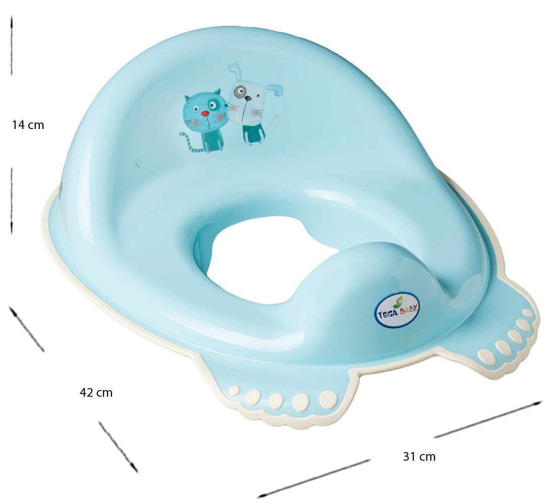 Wanne Tega-Baby Wc (Made Babybadeset Wanne Pflege Aufsatz ** in DOG ** cm 4 Babybadewanne TEILE & Set CAT Premium.set), + 84 Badesitz - Blau +Topf Europe Baden, +