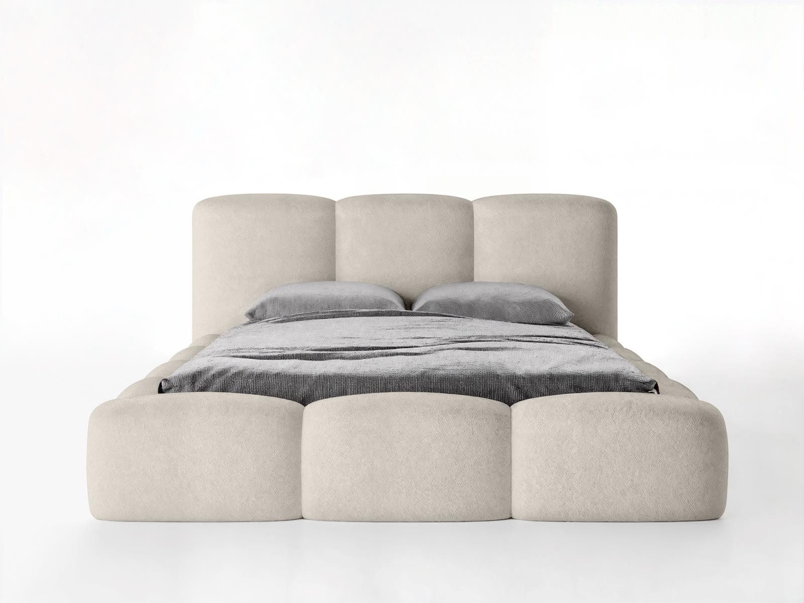 Compleo Polsterbett BIZU 140/160/180x200 Designerbett, Wolkenbett, günstig online kaufen