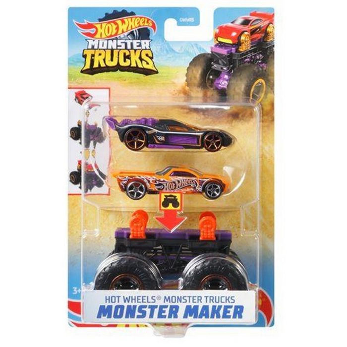 Mattel® Spielzeug-Auto GWW16 Hot Wheels Monster Trucks 1:64 Monster Maker Bone
