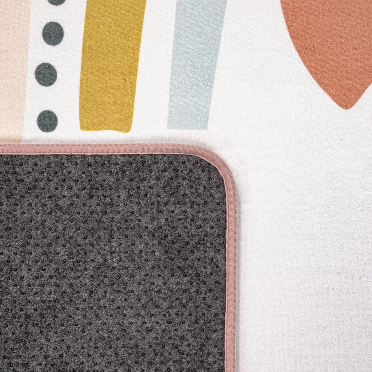 Paco Home Kinderteppich Chicos 552, rechteckig, Höhe: 2 mm, Flachgewebe, niedlich, Kinder Design, Motiv Regenbogen, Pastell-Farben
