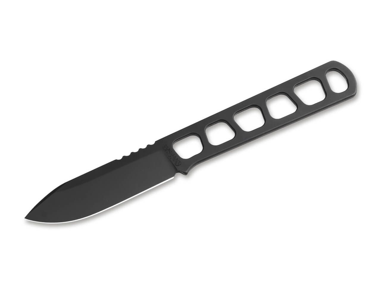 Böker Manufaktur Solingen Survival Knife Böker Manufaktur Solingen BFF Packlite Allblack Neckknife mit Scheide, (1 St), Scheide inklusive