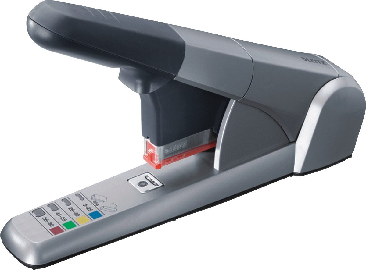 LEITZ Heftgerät Blockheftgerät 5551 bis 80 Blatt silber