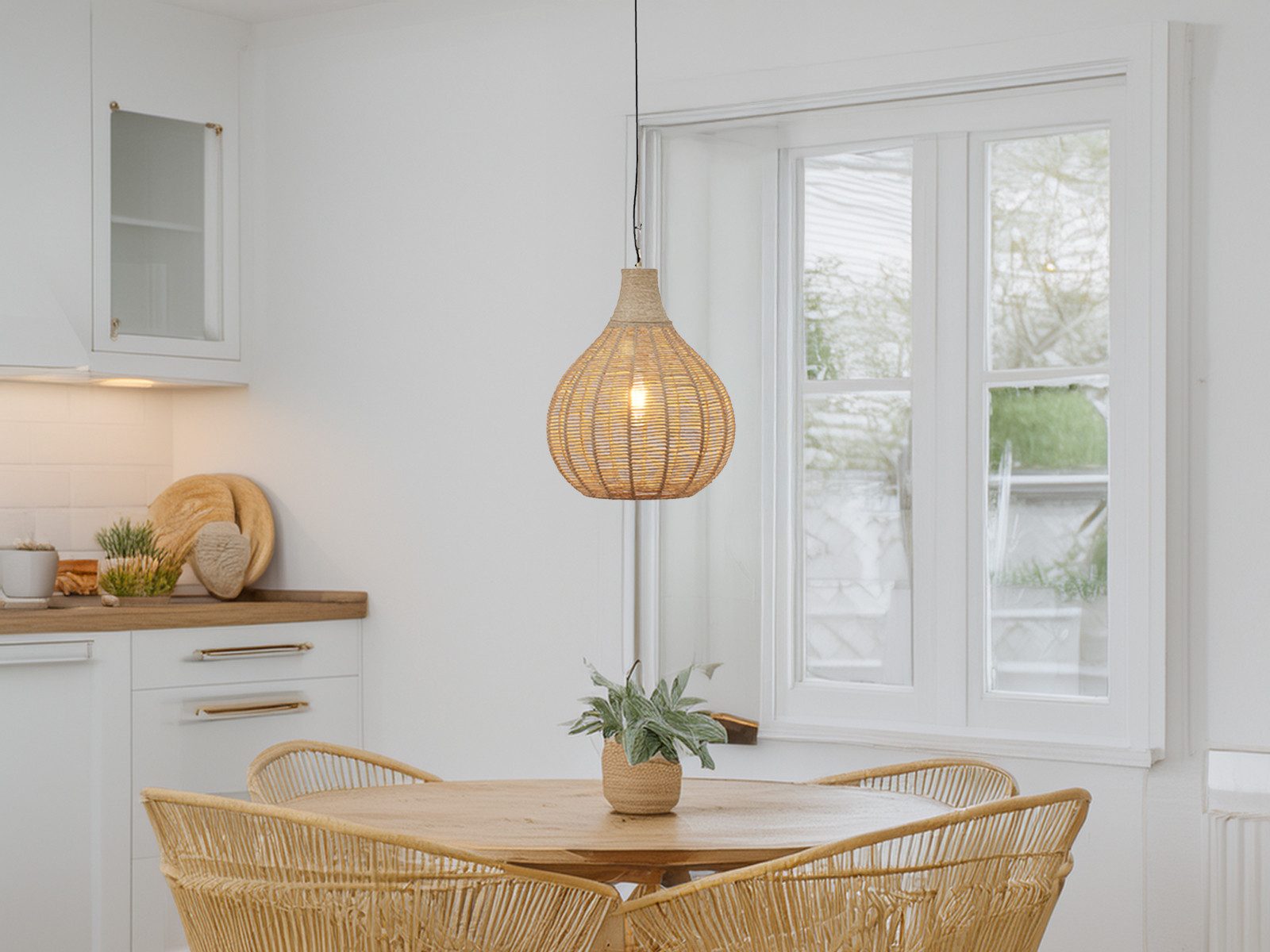 TRIO Leuchten LED Pendelleuchte, Dimmfunktion, LED wechselbar, warmweiß, Bo günstig online kaufen