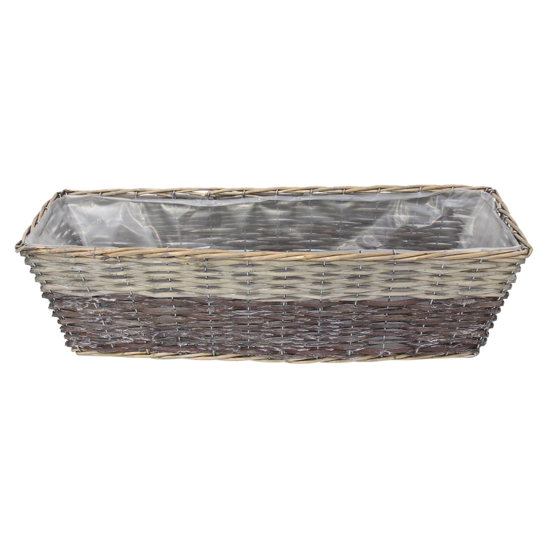 Home-trends24.de Blumenkasten Blumenkasten Pflanzkasten Weide Pflanzer Kasten Garten Deko