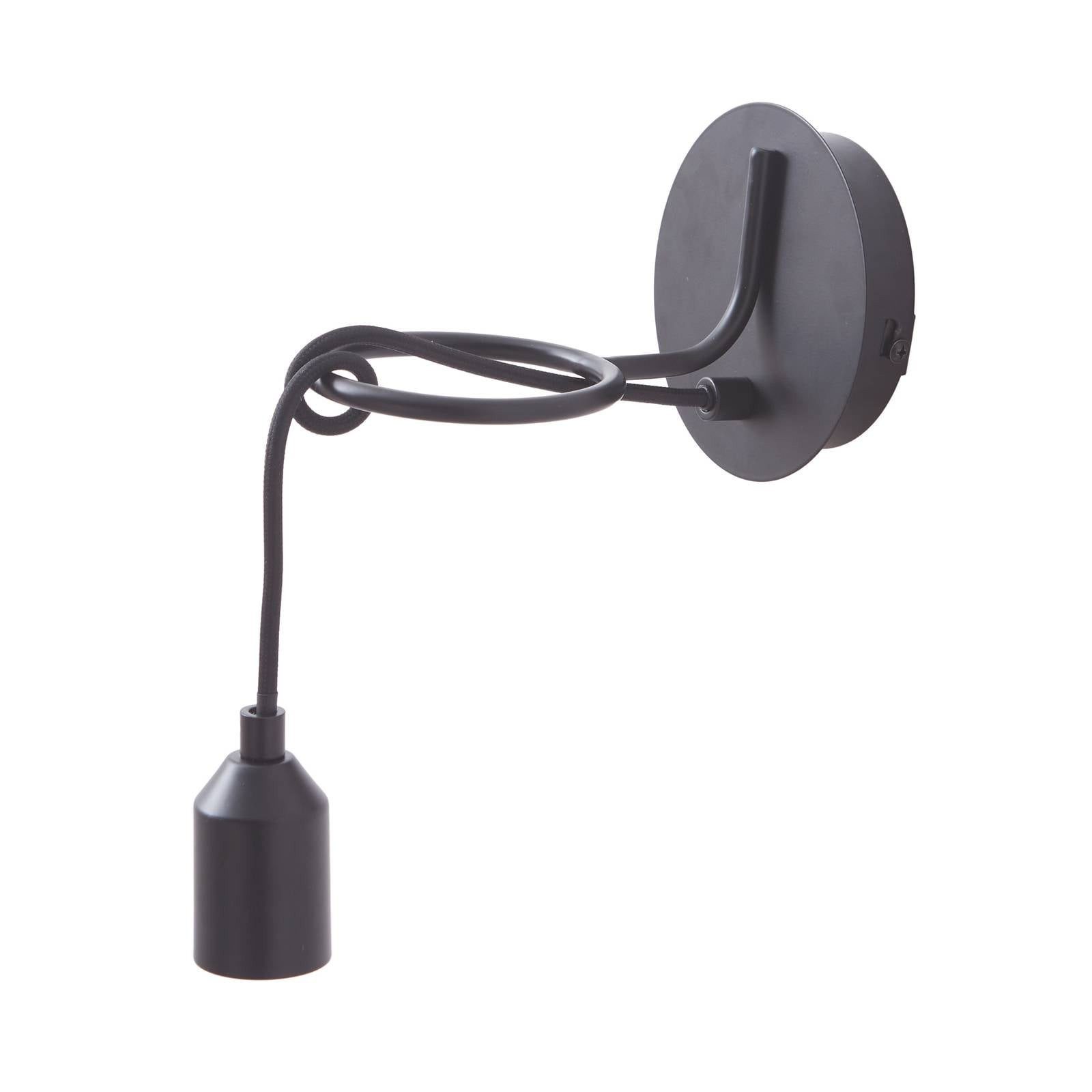 Lindby Wandleuchte Elira, Metall, Schwarz IP20, 1 x 15 W LED