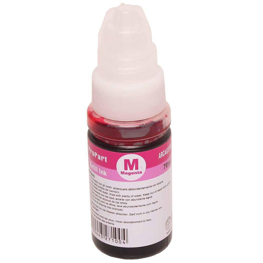 ABC Nachfülltinte (für Canon, Kompatible Nachfüllflasche Tinte für Canon GI-51 Magenta Pixma, x, 1520 G1560 G2520 G2560 G3520 G3560 G2570 G3570 G3571 G3572 G4570 G1530)