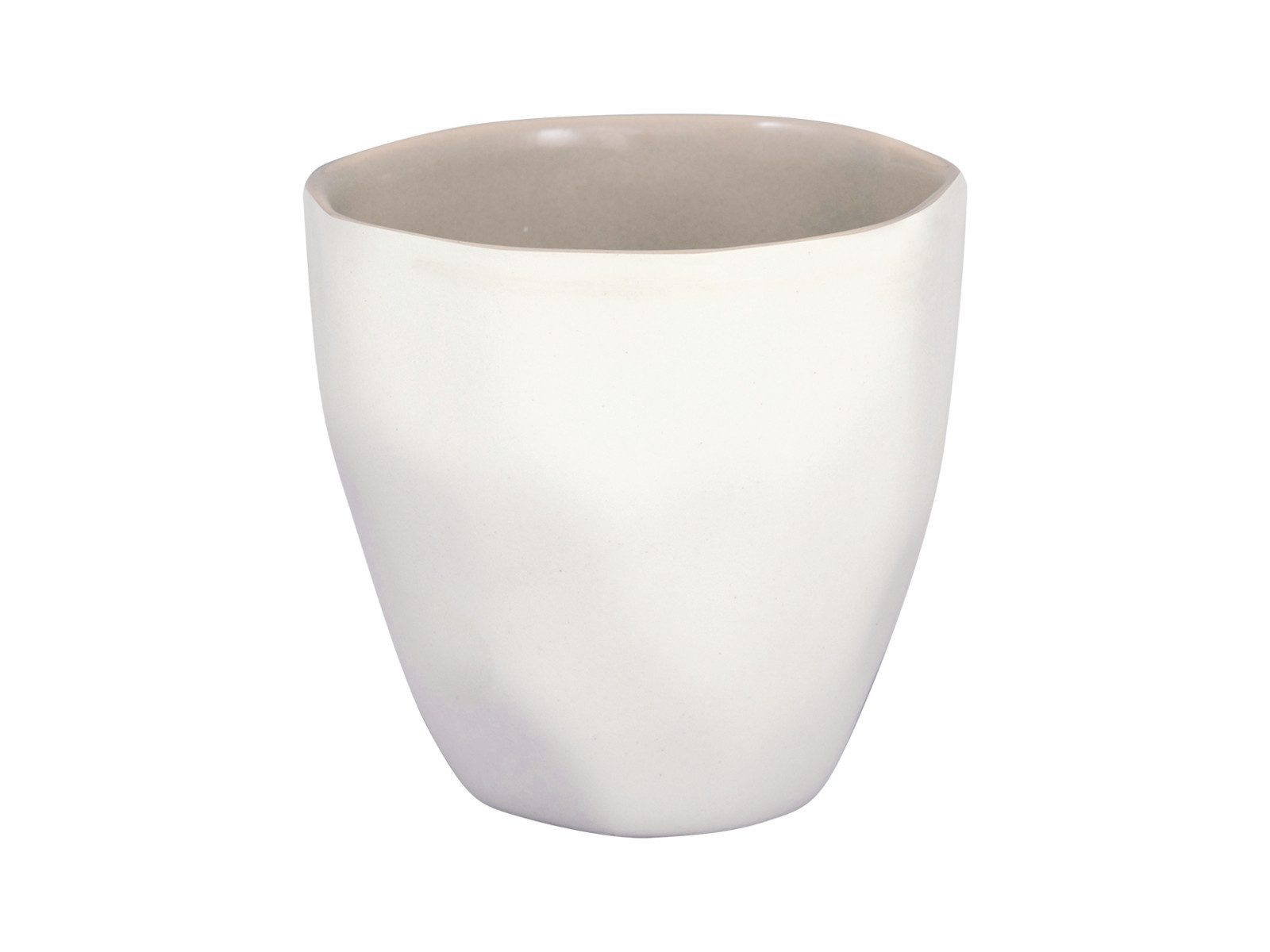 Greengate Espressotasse Elements Mini Latte Cup beige 0,13l, Steingut