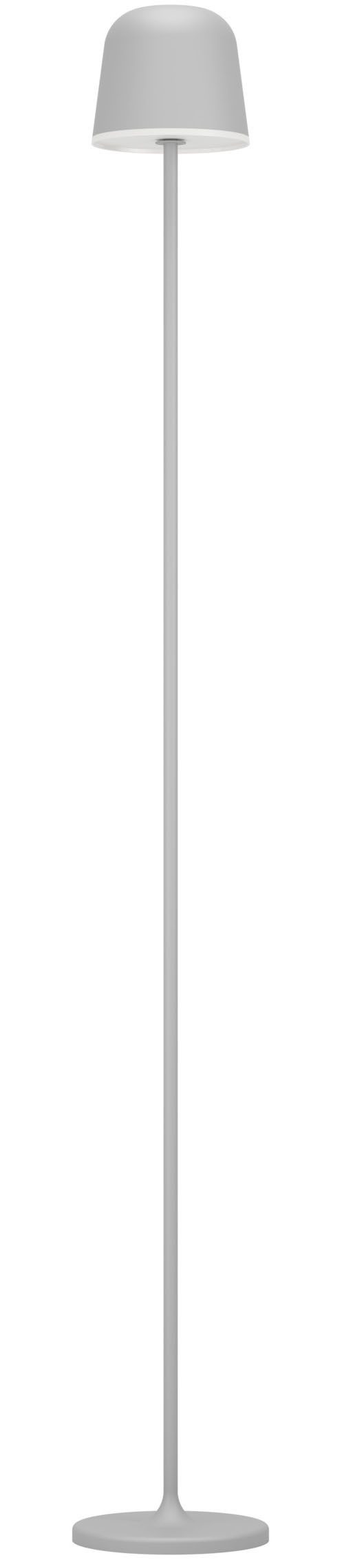EGLO Stehlampe MANNERA-L Stehlampe - Alu, Stahl - LED - 4,3W - IP54, Dimmfunktion, USB-Anschluss mit Ladefunktion, mehrere Helligkeitsstufen, LED fest integriert, Neutralweiß, Warmweiß, Standleuchte, Leselampe, Wohzimmer, Schlafzimmer, H140 x Ø16 cm