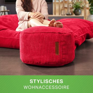 Green Bean Pouf Pouf Cord 45 x 25 cm, Indoor Sitzhocker Sitzkissen Sitzhocker Relax-Sessel