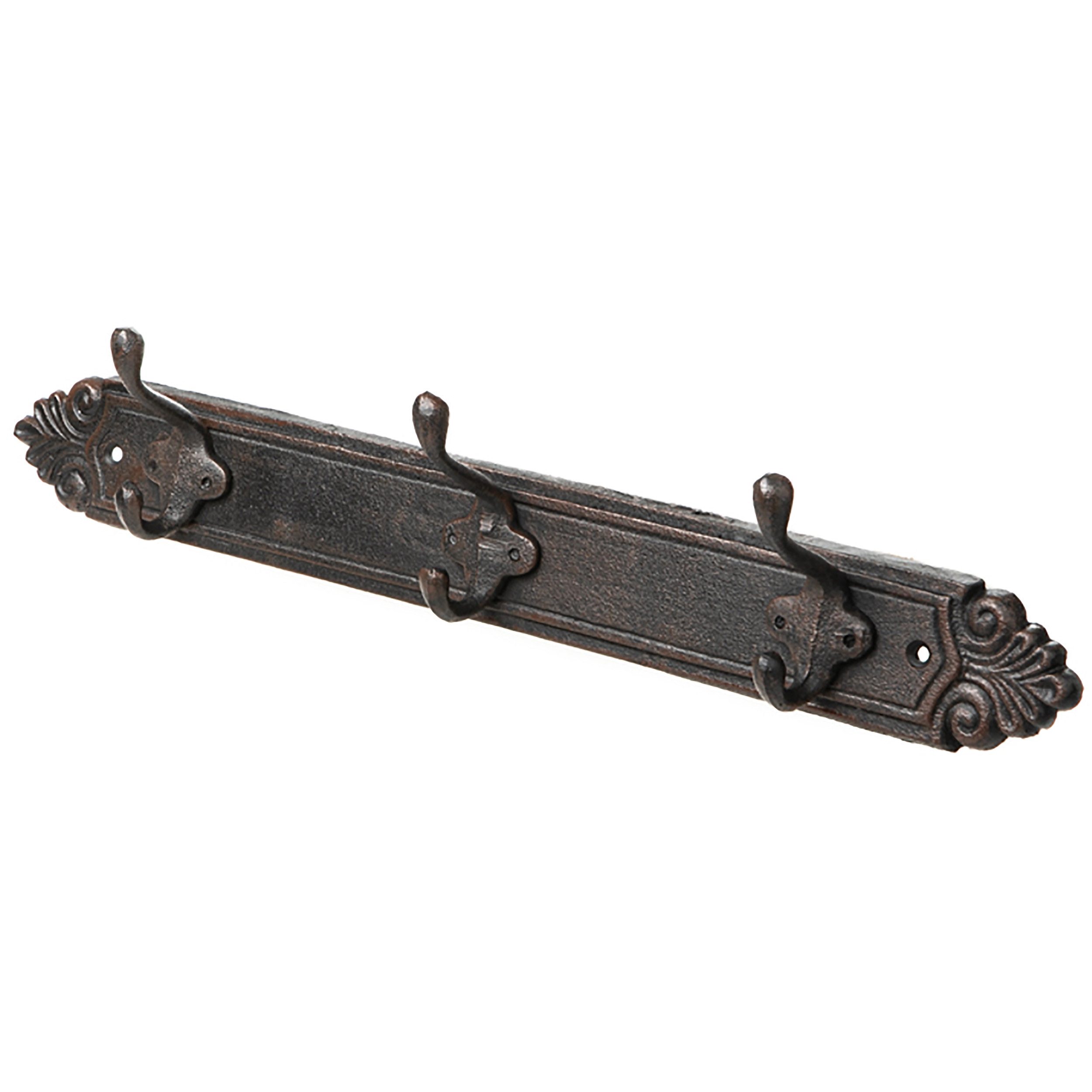 Annastore Шкафыleiste Hakenleiste aus Gusseisen Garderobe - Шкафыleiste Kleiderleiste, 45 x 8 x 7 cm (L/B/H)