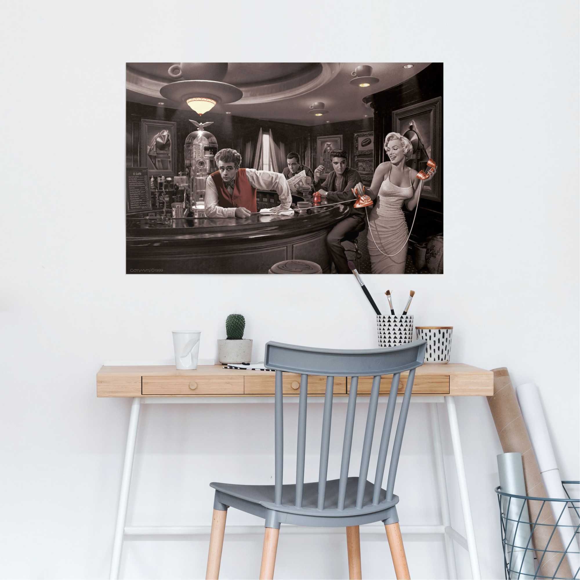 Reinders! Poster »Java Dreams Monroe, Dean, Presley, Bogart«, (1 Stück)-HomeTrends