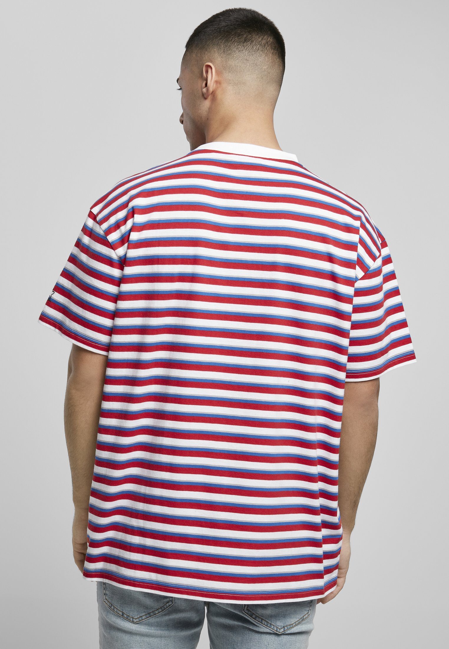 Starter T-Shirt Herren (1-tlg) Jersey Starter cityred/white/sportyblue/silvergrey Stripe