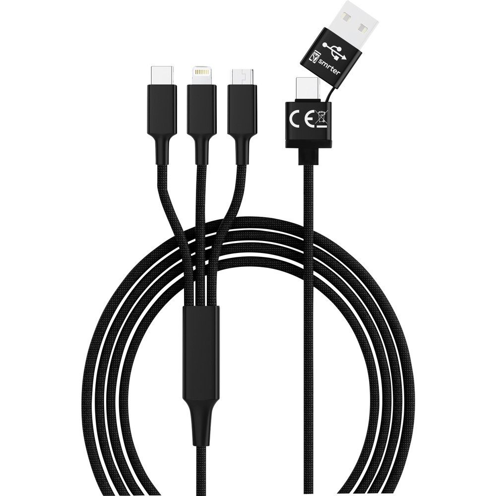 Smrter Smrter USB-Ladekabel USB 2.0 USB-A Stecker, USB-C® Stecker, Apple Lig USB-Kabel, (120.00 cm)