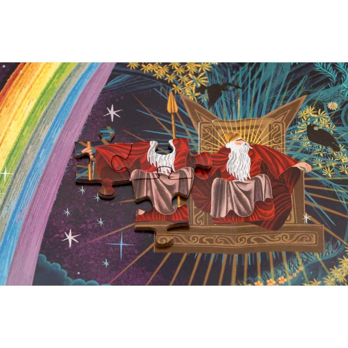 Laurence King Puzzle Die Welt der nordischen Mythologie 1000 Teile Odin Thor Loki, 1000 Puzzleteile