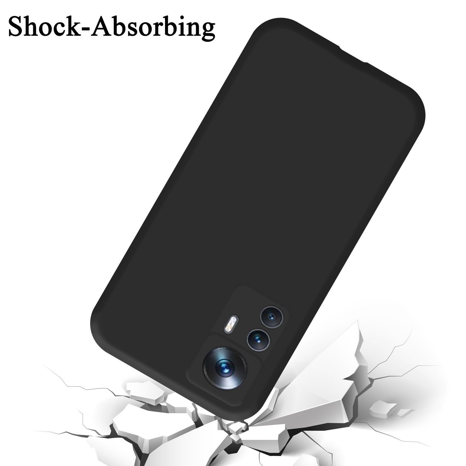 Cadorabo Handyhülle für Hülle Xiaomi 12T / 12T PRO, Flexible Hülle TPU Silikon Schutzhülle Back Cover Case