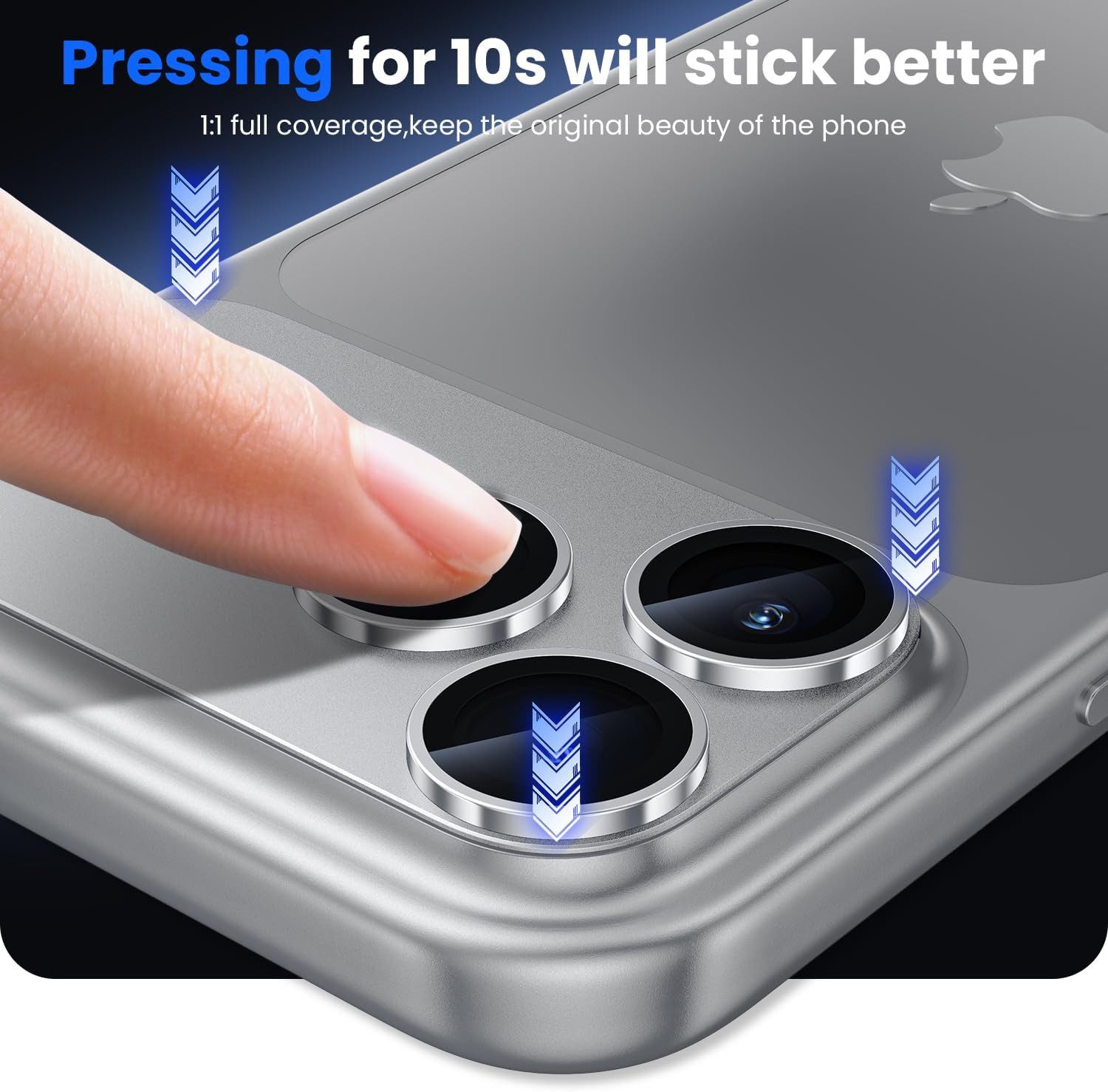 MSM Kameraschutzglas 3D Kameraglas für Apple iPhone 17 Pro Panzerfolie Titan – Bild 2 von 5