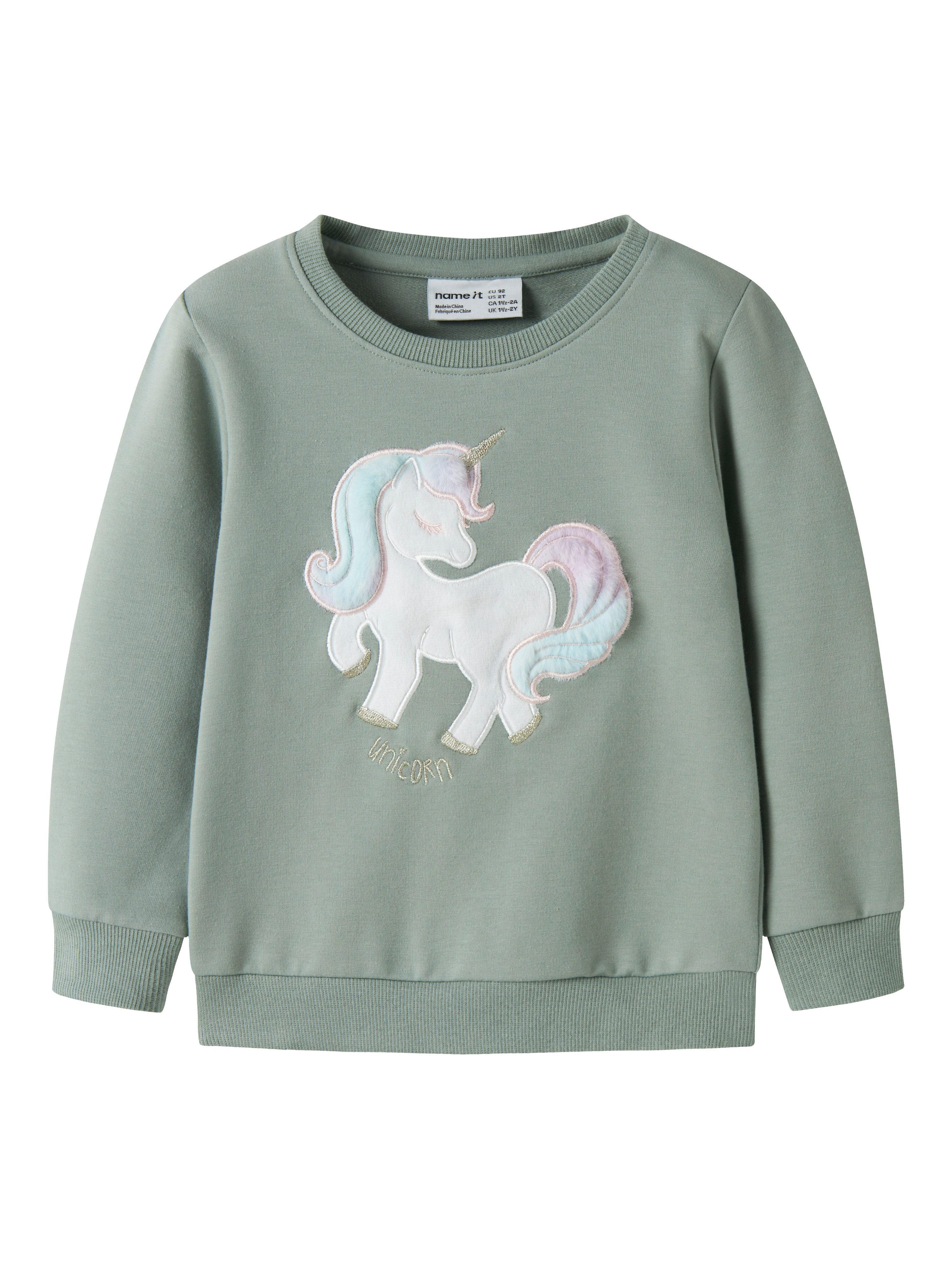 Name It Sweatshirt NMFKISA LS SWEAT UNB BOX Baumwollmischung, regular fit – Bild 2 von 4