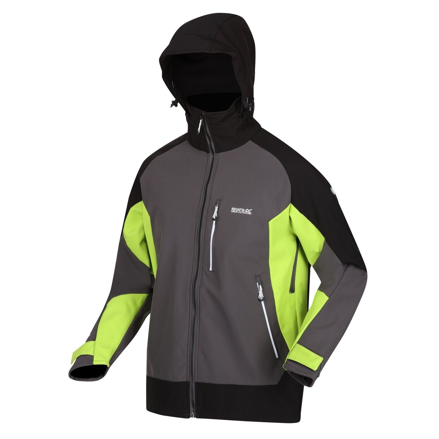 Softshelljacke Outdoorjacke mit Kapuze Hewitts VII