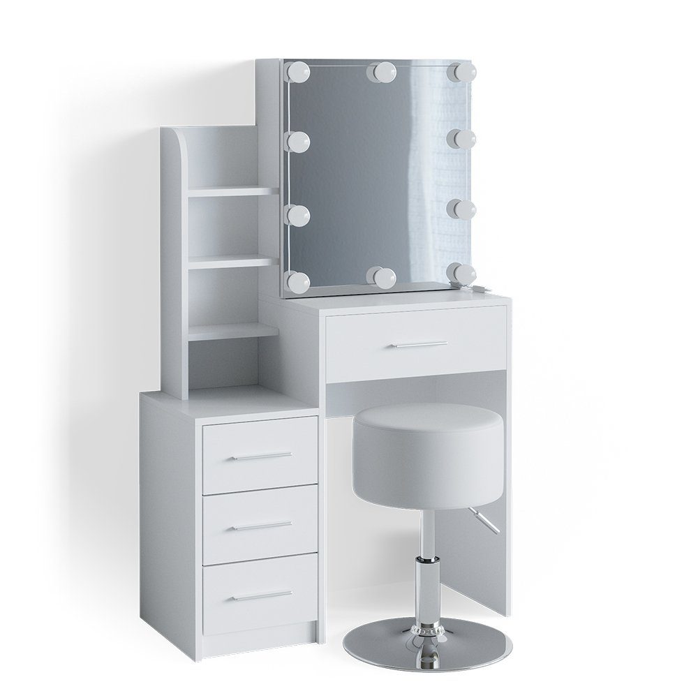 Vicco Schminktisch Conrada, Weiß, 80 cm günstig online kaufen