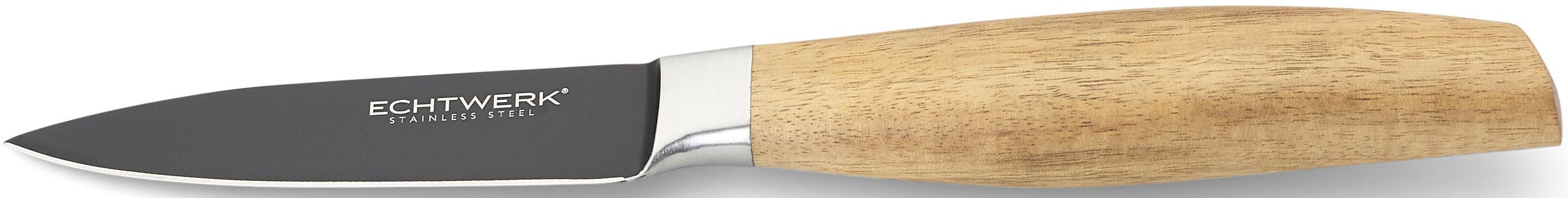 ECHTWERK Schälmesser Classic, aus hochwertigem Stahl, Obst- & Gemüsemmeser mit Holzgriff, 8,8 cm