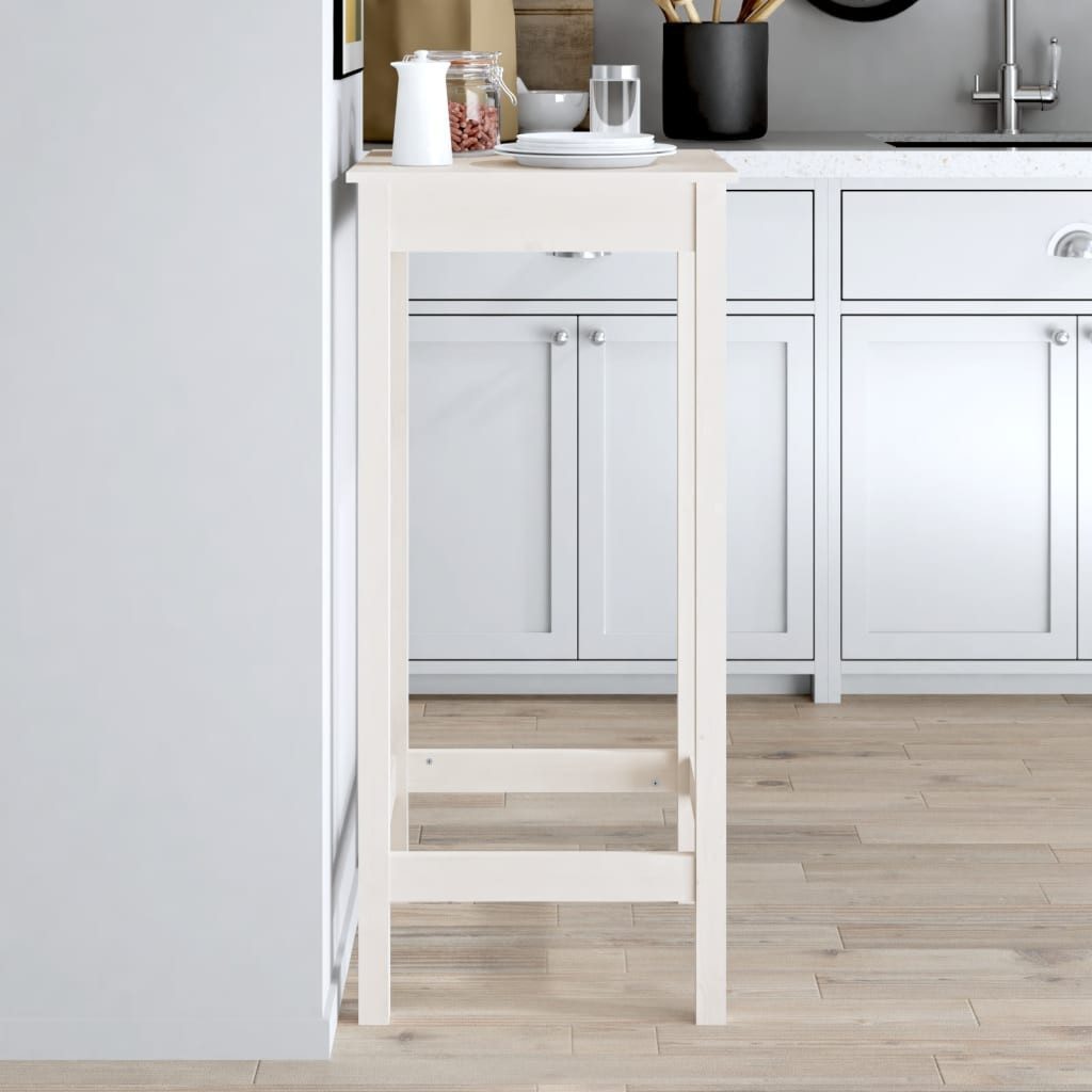 vidaXL Esstisch, Bartisch Weiß 50x50x110 cm günstig online kaufen