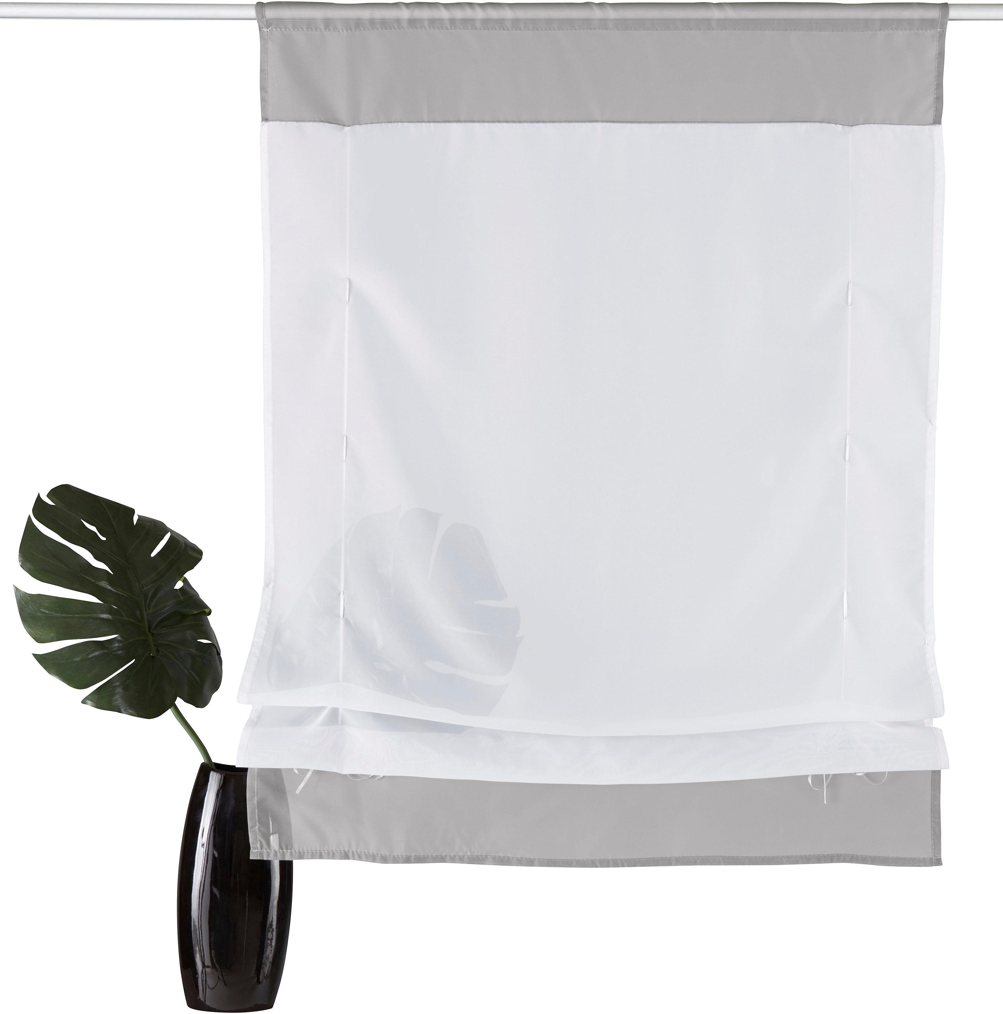 my home Bändchenrollo Xana, mit Stangendurchzug, günstig online kaufen