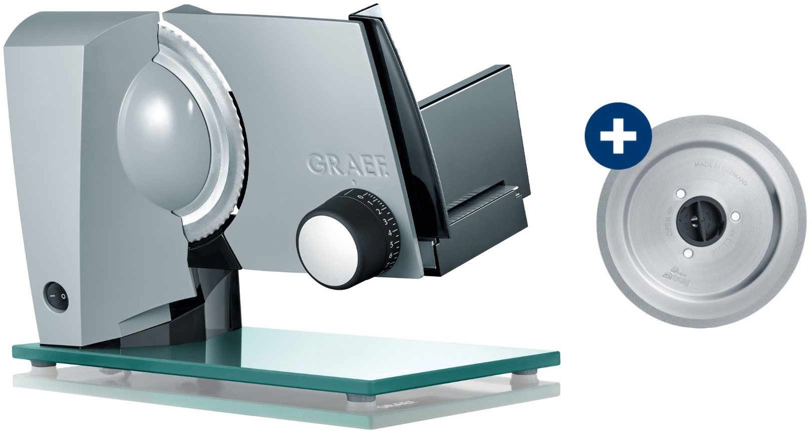 Graef Allesschneider Sliced Kitchen S12120OT TWIN, 170 W, Gratis Schinkenmesser im Wert von 34,99€ UVP